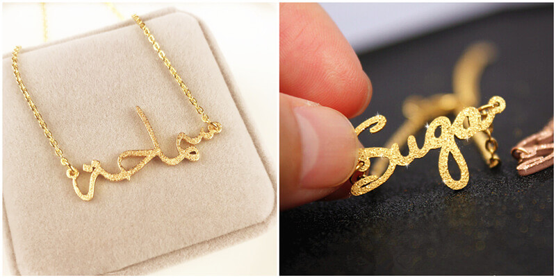 custom engraved plate necklace suppliers, gold heart pendant engraved jewelry wholesale